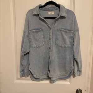 Z Supply All Day Knit Denim Jacket/Shirt